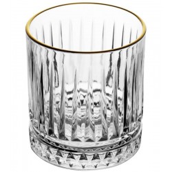 Copo Avulso 330ml com Fio de Ouro Deli Diamante Cristal Ecológico